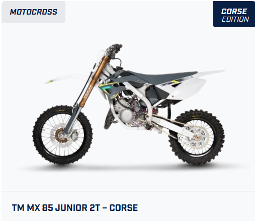 TM MX 85 JUNIOR 2T – CORSE